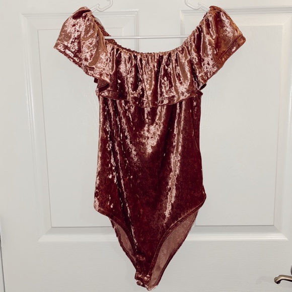 Tops - velvet body suit